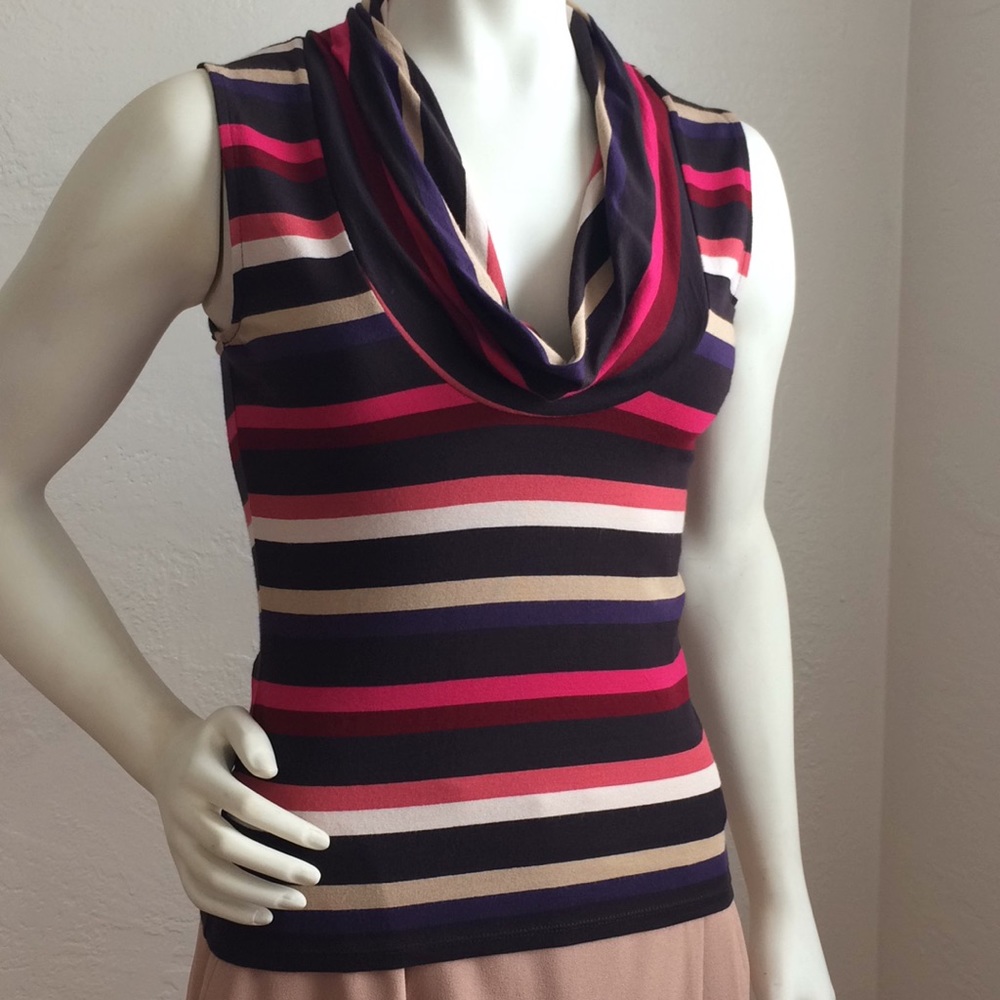 Kenneth Cole NY stretchy rayon knit cowl neckline